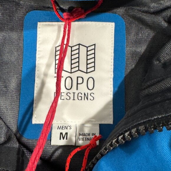 NWT Topo Designs Mountain Parka Men's Sz Medium Blue/Black‎ MSRP $229 Snowboard - Picture 2 of 8